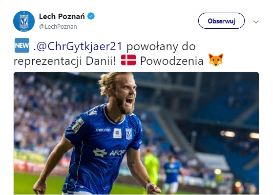 Gytkjaer powołany do reprezentacji Danii!